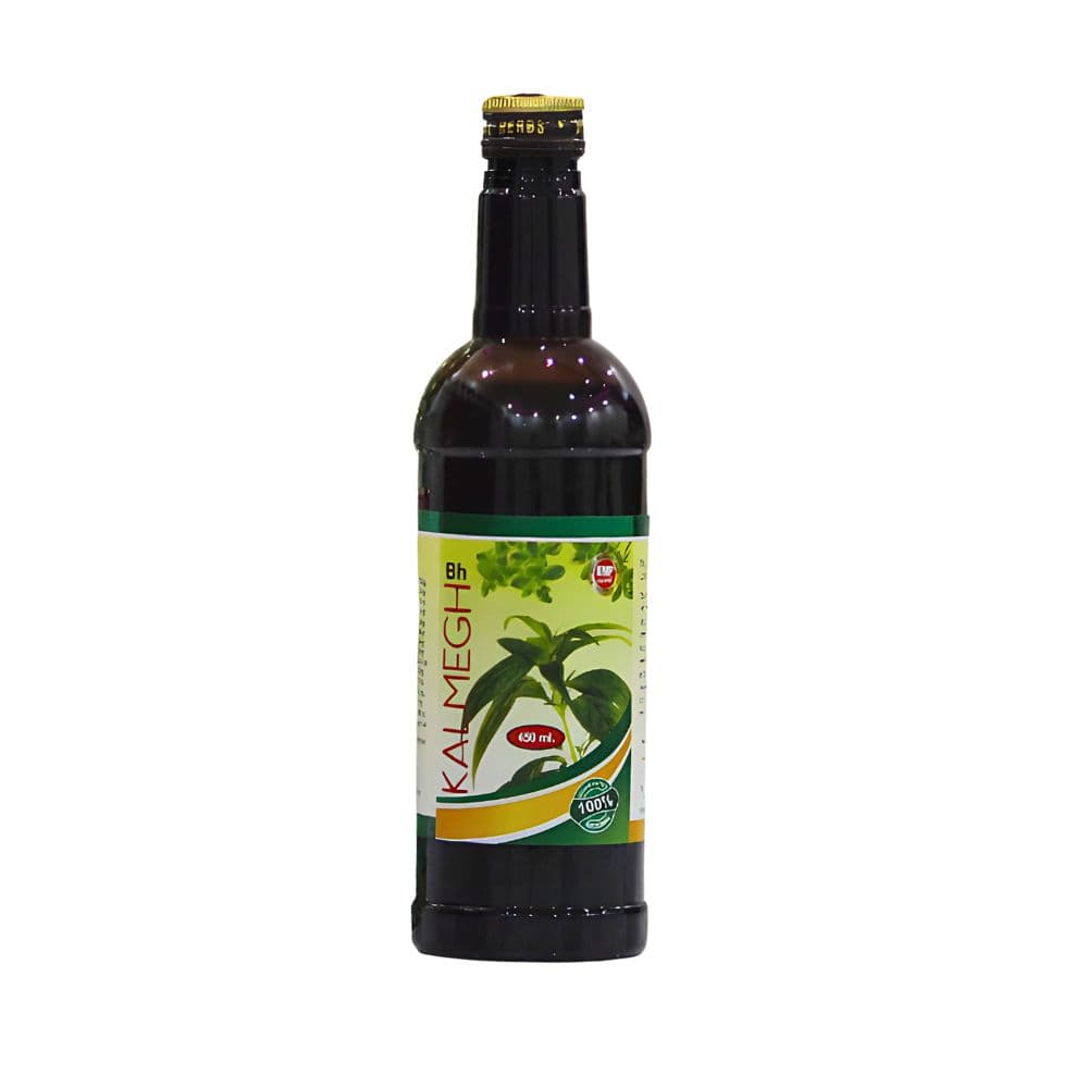 Kalmegh is product alternative images no 3 . And it is Sugar Free. Bengal Herb's Kalmegh Syrup helps to protect your liver from disorders like indigestion or loss of appetite due to its appetizer and pachan (digestion) properties It is also a blood purifier and keeps away skin diseases